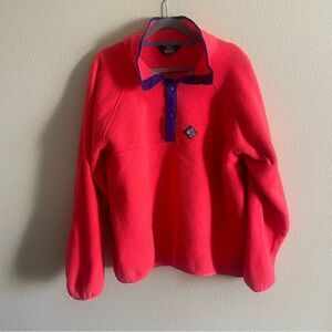 Neon pink wool rich fleece medium / large